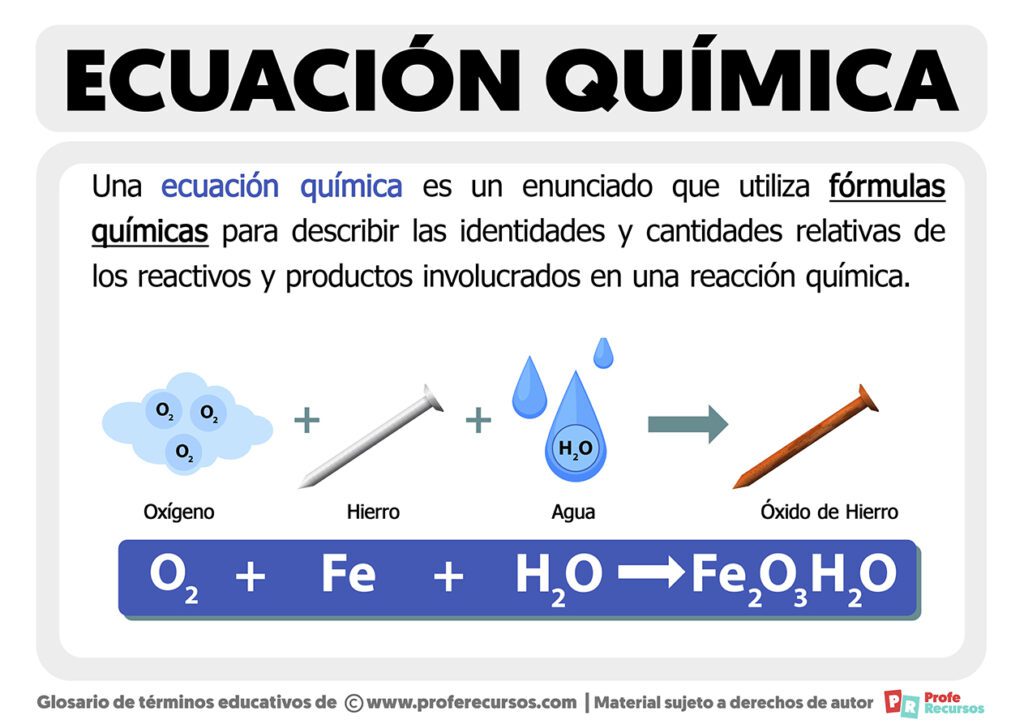 ecuacion quimica